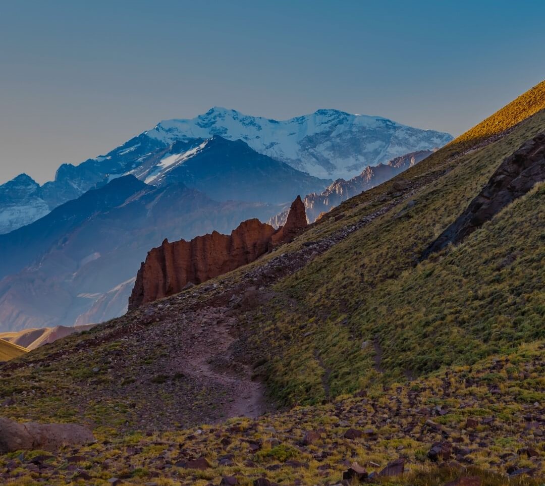 imagen de atardecer en Mendoza