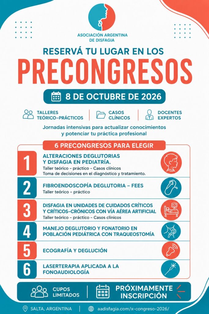 temario para X Congreso - Precongresos flyer