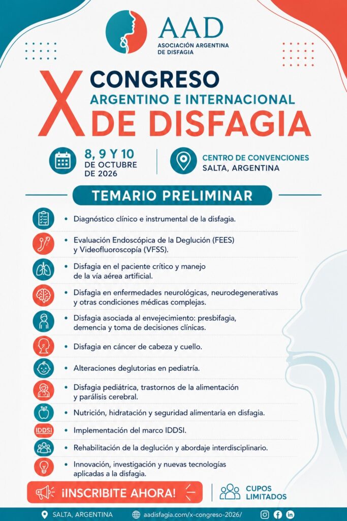 temario para X Congreso flyer